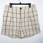 Rag and Bone NEW Women's 14 Ivy Plaid Windowpane Checks High Waist Cuffed Shorts Photo 1