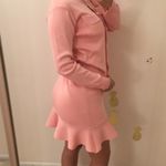 Bubble gum pink knitted dress set. Xs Photo 2