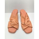 Caslon  Sandals Size 7 Coral Suede Leather Crisscross Open Toe Block Heel Slip On Photo 3