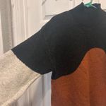 Blu Pepper Sweater Dress Small Knit Long Sleeve Pullover Mock Neck Color Block Photo 5