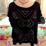 Forever 21  - Black Embellished Top Photo 0