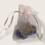 Cobalt & Aquamarine Encrusted Silver Stretch Rings Photo 7