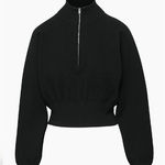 Aritzia  Wilfred Free Yew 1/4 Zip Sweater Size XXS (2XS) | Black Photo 0