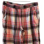 Victoria's Secret  Women's M Pink Plaid Pajama Pants Elastic Waist with Pockets Photo 4