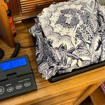 Christopher & Banks  Sleeveless Maxi Dress Woman’s Sz Large Blue White Botanical Photo 9