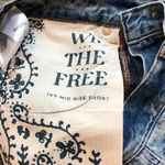 We The Free Free People Ivy Mid Rise Denim Jean Short Size 25 Photo 4