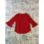 Tommy Hilfiger  Red 3/4 Bell Sleeve Blouse XS Photo 2
