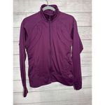 Nike  Women M Jacket Athletic‎ Purple Pink Full Zip Fitted Athletic Wear Pockets Photo 3