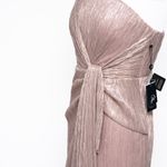 Adrianna Papell - Stardust Pleated One Shoulder Gown Photo 10