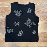 Vintage Euro Butterfly Knit Sweatervest Black Size undefined Photo 3