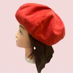 Frank Olive / Neiman Marcus vintage 1960’s 1970’s Red Beret Hat Photo 3