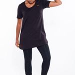 Puma ✨Women's Black Velvet Rope Layering Tunic T-shirt✨ Photo 0