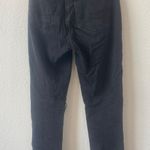 American Eagle Black Distressed Mom Jeans Size 0 Photo 5