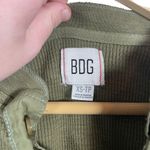 Urban Outfitters BDG Cropped Waffle Knit Henley in Olive Green Size XS Photo 2