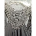 Eyelash Couture Women Small Vest Lace Embroidered Grey Photo 7