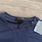 ATM Anthony Thomas Melillo Dark Blue Shirt Dress Pima Cotton Knee Length Size XS Photo 3