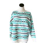 American Eagle NWOT Oversized Fairisle Mock Neck Sweater Photo 6