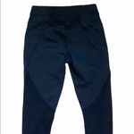 Athleta  black perforated mesh crop tights size XS yoga gym run crop leggings Photo 2