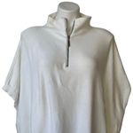 Anthropologie  Angela Quarter-Zip Poncho Pullover, Sz L Photo 9