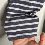 J Crew Factory striped cotton Crewneck long sleeve zip back t Photo 6