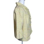 Trenz Petite Pastel Yellow Tweed Ruffle Blazer 3/4 Bell Sleeve PXL Spring Easter Size undefined Photo 3