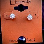 Element Fine Silver Plated gorgeous Earring Sets. 2 pair of gorgeous earring set Photo 1