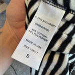 N: Philanthropy Black White Striped Ruched Mini Dress Womens S Nautical Ruched Photo 9