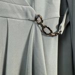 Adrianna Papell NWT Jersey Faux-Wrap Maxi Gown Women's 16W Blue Formal Ruffle Photo 10