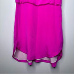 Madison Marcus  NEW Neiman Marcus Hot Pink Silk Rhinestone Mini Blouson Dress XS Photo 4