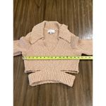 L'Academie  Imani Boucle Knit Pullover Cutout Beige Long Sleeve Sweater XS Photo 7