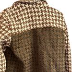 Stoosh  Women's Houndstooth Cropped Jacket‎ Brown Size L Casual Photo 11
