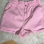 No Boundaries  paper bag style high waisted summer spring pink shorts 11-13 Photo 2