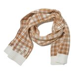 Timberland Buffalo Plaid Scarf, 10"x68"β Wheat Tan White Unisex New Comfy Preppy Photo 1