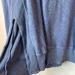 Aerie  Cozy Good Vibes Oversized Crewneck Sweatshirt w/split sides, Blue size XS Photo 5