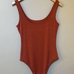SheIn Burnt orange tank ribbed bodysuit Photo 3