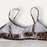 SheIn Cheetah Print Bikini Top Adjustable Straps Size Medium Photo 4