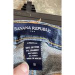 Banana Republic ‎ Blue Women's Denim Stretch Shorts - Size 8 Photo 4