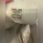 Sorel  Sandals Nadia Taupe Suede Strappy Lace Up Chunky Block Heel Shoes Size 10 Photo 3