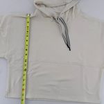 Champion  Hoodie Sweatshirt Cropped Sz S Soft Touch Gym Minimalist White Casual‌ Photo 7
