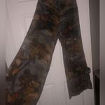 H&M  high waist wide leg flowy floral see through pants with shorts​ Photo 2