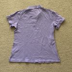 Karen Scott  Polo Shirt Short Sleeve Lavender Purple Button Up Casual Small GUC Photo 6