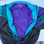 Pro Player Vintage 90s NBA Charlotte Hornets  Blue Purple Windbreaker Zip Jacket Photo 9