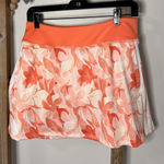 Adidas  Women Floral Print Tennis Skort Orange White Athleisure Size Small Photo 0