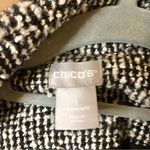 Chico's Chico’s Menswear Wool Blend Print Puffer Jacket White Black Size 1 Photo 3