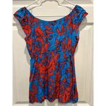 Jams World  Vintage Victoria‎ Pattern Top Made In Hawaii Women’s XS Teal Pink Photo 3