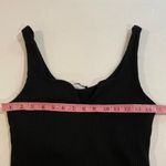 ZARA  Black Ribbed Scoop Neck Bodysuit Women’s Size L Photo 4
