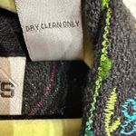 Chico's Black Beaded Sequins Blazer Sz 1/M Photo 4