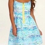 Lilly Pulitzer Alexi Dress ResortWhite High Tide Toile Zipper Front Size 2 Photo 0