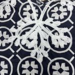 Woman Within Tunic Top Women’s 1X 22/24 Black White Embroidered Boho Cottagecore Photo 5