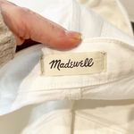 Madewell The Perfect Vintage Wide Leg Crop Jeans Patch Pocket Tile White 10 Photo 2